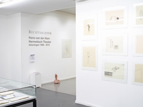 Hermetisch Theater CBK Rotterdam 2010 overview selection of 71 ink drawings 1990-2010