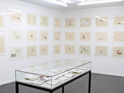 Hermetisch Theater CBK Rotterdam 2010 overview selection of 71 ink drawings 1990-2010