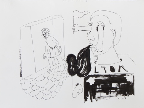 AIR LOOM 2017 ink 29,5 x 39 cm