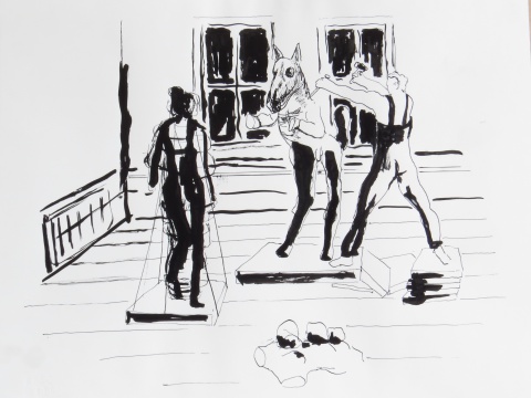 AIR LOOM 2017 ink 29,5 x 39 cm