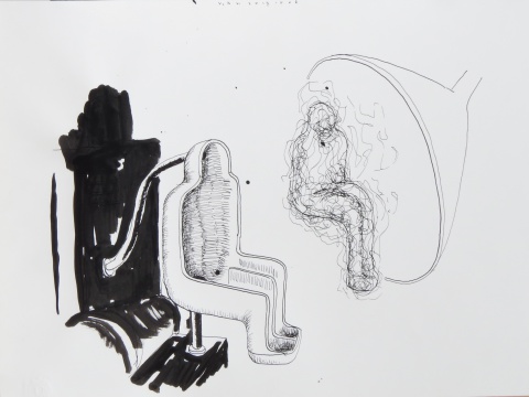 AIR LOOM 2017 ink 29,5 x 39 cm