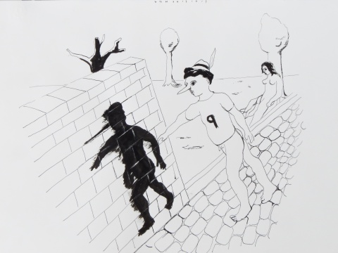 AIR LOOM 2017 ink 29,5 x 39 cm