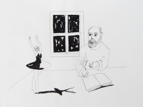 AIR LOOM 2017 ink 29,5 x 39 cm