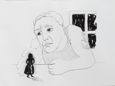 AIR LOOM 2017 ink 29,5 x 39 cm