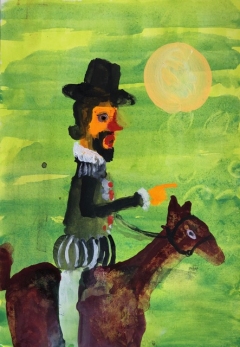 to a promised land 2022 gouache 26x18 cm