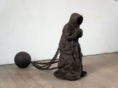 n.t. 2006 fired black clay H: 101 cm private collection Amsterdam
