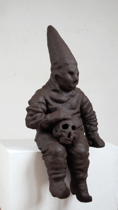 n.t. 2008 fired black clay H: 126 cm private collection Amsterdam