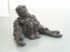 n.t. 2005 fired black clay H: 70 cm private collection Nieuwegein