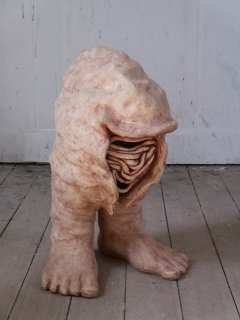 n.t. 2005 fired white clay/pigment H: 62 cm