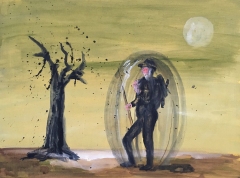 n.t. 2019 gouache on panel 31 x 41 cm private collection Utrecht