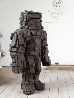 n.t. 2006 fired black clay H: 125 cm private collection Rotterdam