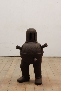 n.t. 2009 fired black clay H: 82 cm