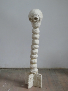 n.t. 2020 plaster/pigment H: 173 cm