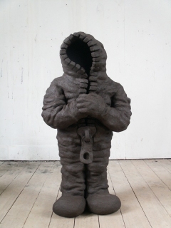 n.t. 2005 fired black clay H: 112 cm private collection Haarlem