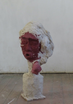 n.t. 2020 plaster/pigment H: 96 cm