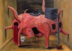 n.t. 2015 gouache on panel 36 x 51 cm private collection Rotterdam