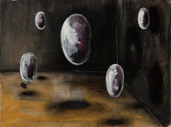 n.t. 2009 mixed media on paper 15,5 x 22 cm