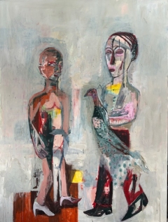 End of night  2024 oil on canvas 200x150 cm