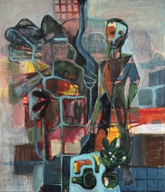 Time Traveller 2024 oil on canvas 140x120 cm