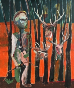 Bad Hunter 2024 oil on canvas 140x120 cm