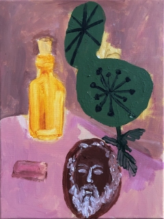 Socrates 2021 mixed media 40x30 cm private collection Bemmel