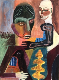 Black Bird 2022 oil on canvas 80x60 cm private collection NL
