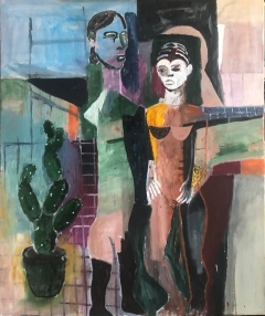 Couple 2022 oil on canvas 120x100 cm collection Dutch Embassy Oslo