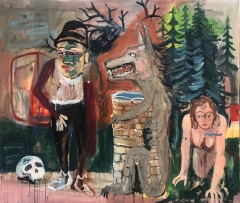 n.t. (Source) 2022 mixed media on canvas 120x140 cm