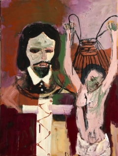 Golgotha 2022 mixed media on canvas 80x60 cm