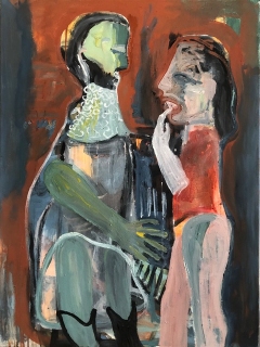 Love Couple 2022 mixed media 80x60 cm