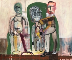 The Verdict 2022 mixed media 100x120 cm private collection Denmark