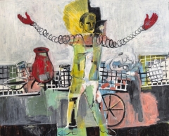 In the center of it all 2026 oil on canvas 130x160 cm