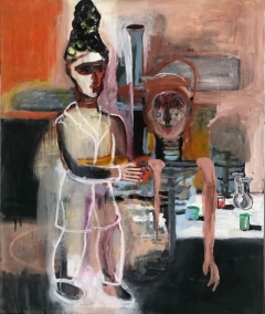 Alchemist 2023 oil on canvas 120x100 cm
