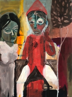 Pantalone 2023 oil on canvas 80x60 cm