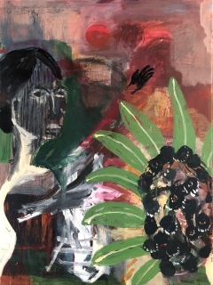 Evil Flower 2023 oil on canvas 80x60 cm private collection Denmark