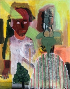 Those who lived before 2023 oil on canvas 100x80 cm