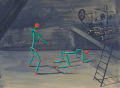 n.t. 2014 gouache on panel 23 x 31 cm