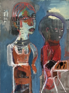 Job's done 2024 oil on canvas 80x60 cm