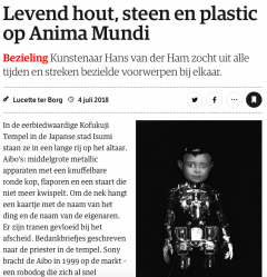 Levend hout, steen en plastic op Anima Mundi