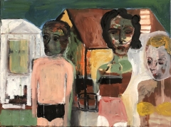 There's still Light burning in the Barn 2023 oil on canvas 60x80 cm private collection Denmark